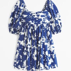 Abercrombie & Fitch Emerson Blue and White Mini Dress